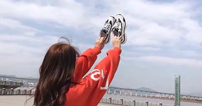 X150老爹鞋女韩版短视频拍摄制作
